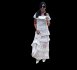 Sukienka włoska maxi , biała- śmietana. Wykonana ze zwiewne